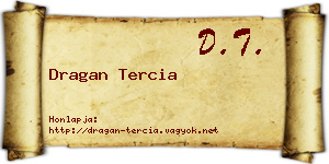 Dragan Tercia névjegykártya